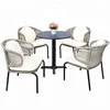 Creative design rattan made leisure modern coffee table sets with cushion