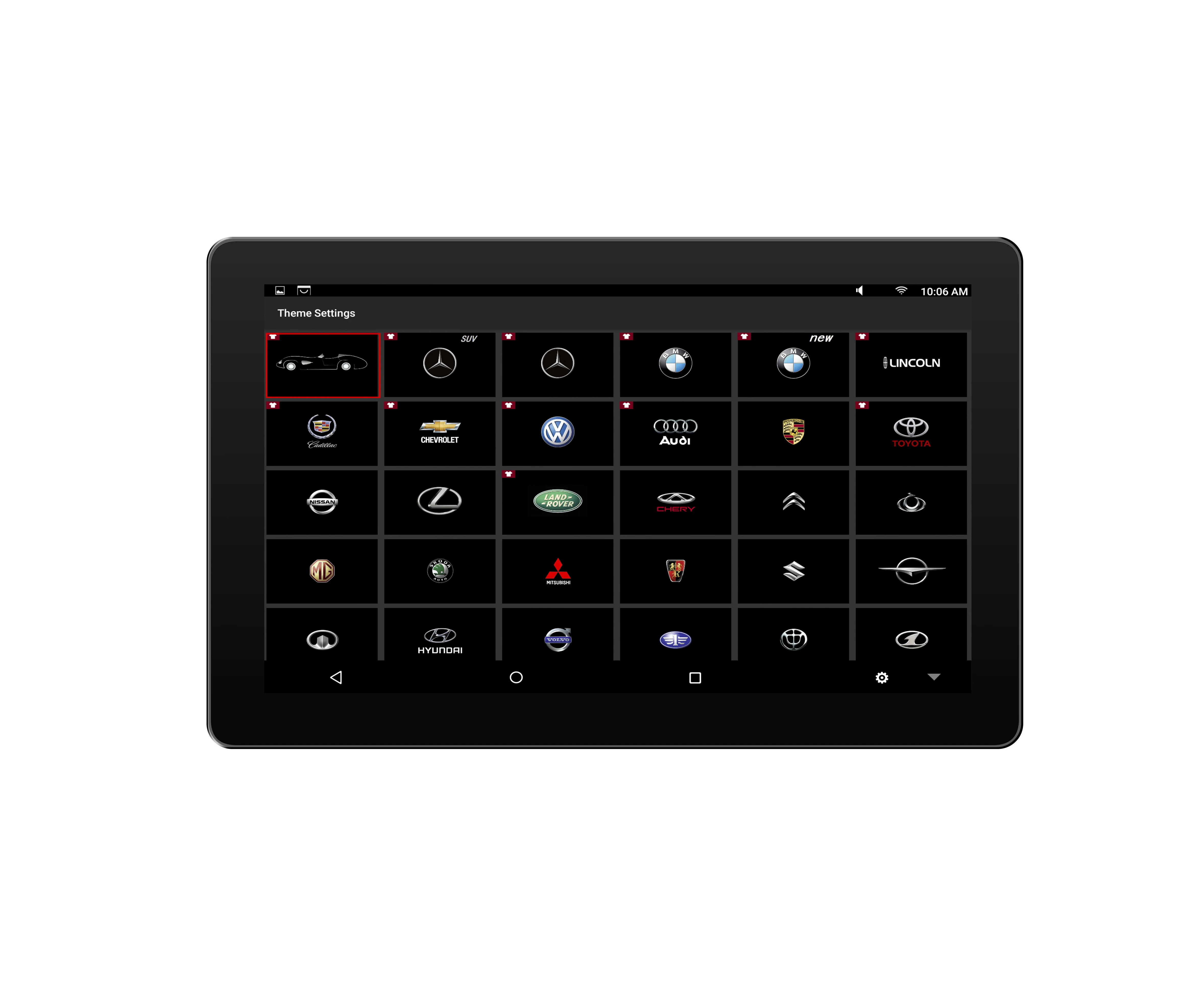 Android 10.8" Hd Car Headrest Monitor Video Player Usb/sd/fm Tft Lcd