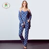 Spring & Autumn Winter wholesale sleepwear custom pyjamas, lace jacket night wears for ladies sets