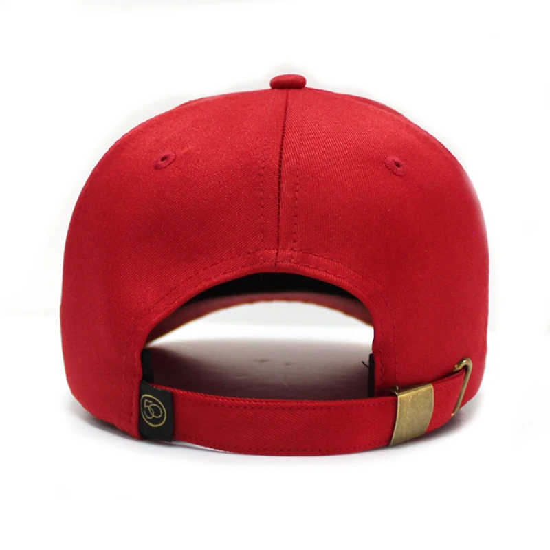 17 Years Manufacturer Plain Red Baseball Cap With Metal Buckle - Buy ...