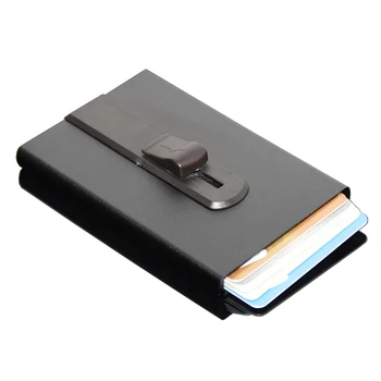 mini gifts automatic pop up business card holder aluminum metal pocket black rfid vertical credit card - Pocket Business Card Holder mini gifts automatic pop up business card holder aluminum metal pocket black rfid vertical credit card - Pocket Business Card Holder