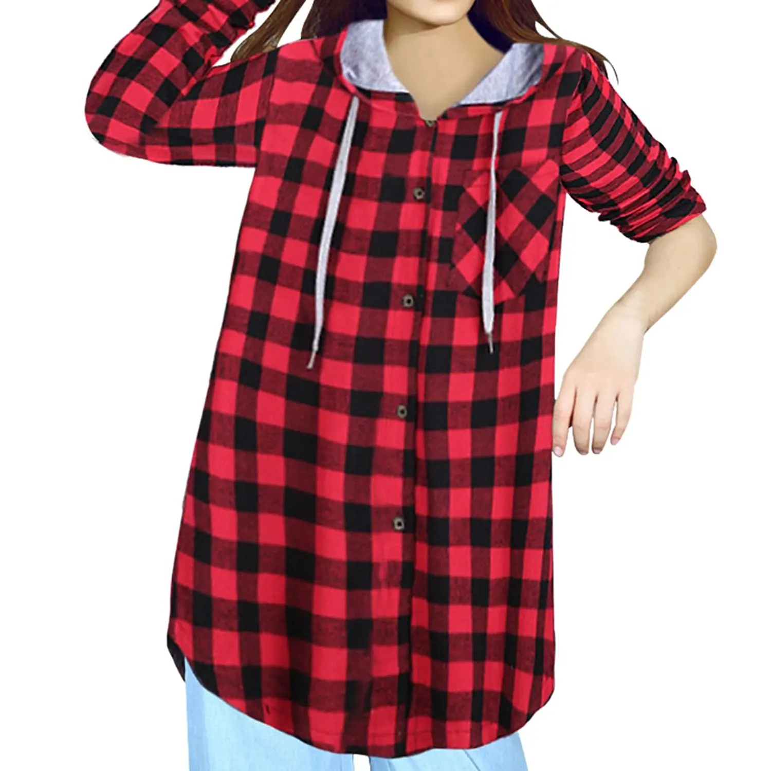 polo flannel hoodie