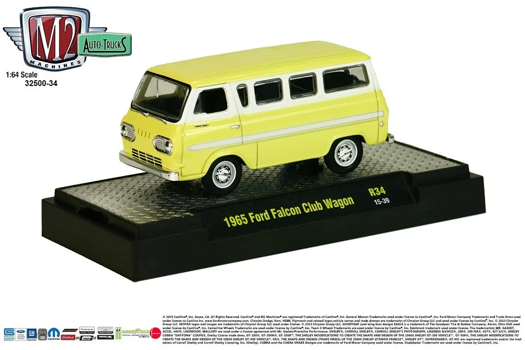 M2 Machines by M2 Collectible Ground Pounders 1956 Ford F-100 1:64 Scale R14 15-02 Blue//Light Blue Details Like NO Other!