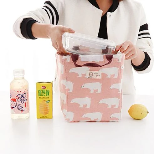 

New Fashion Kid Women Men Thermal Waterproof Portable Picnic Insulated Food Storage Box Tote Lunch Bag