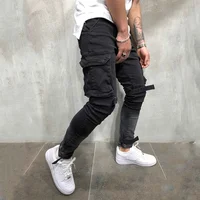 

New Style Black Boyfriend Hip Hop Men Skinny Jeans Fit