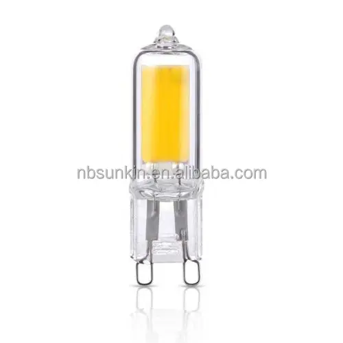 Full glass 360degree 2W 3W COB G9 Capsule led Halogen lamp bulb