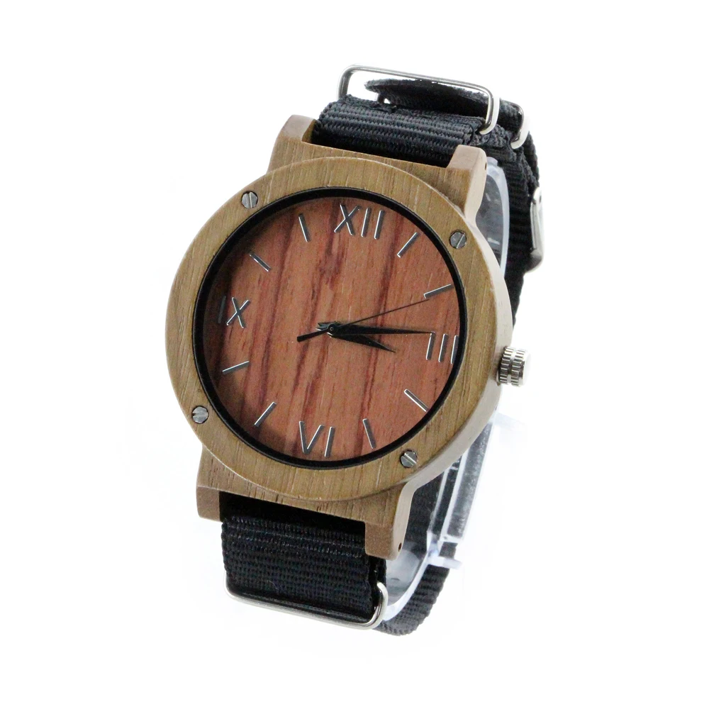 

Wooden Customizable Trendy Engraved Watches Original Wood Grain OEM Watches, N/a