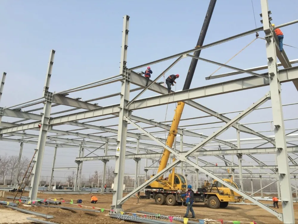 Hot sale luxury steel frame structure workshop/warehouse