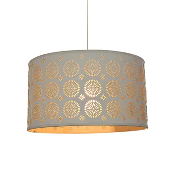 Attractive Teal Blue Round Lining Fabric Cut Out Holes Metal Light Lamp Shade Buy Floor Lamp Shades Pendant Lamp Shade Crystal Table Lamp Product On