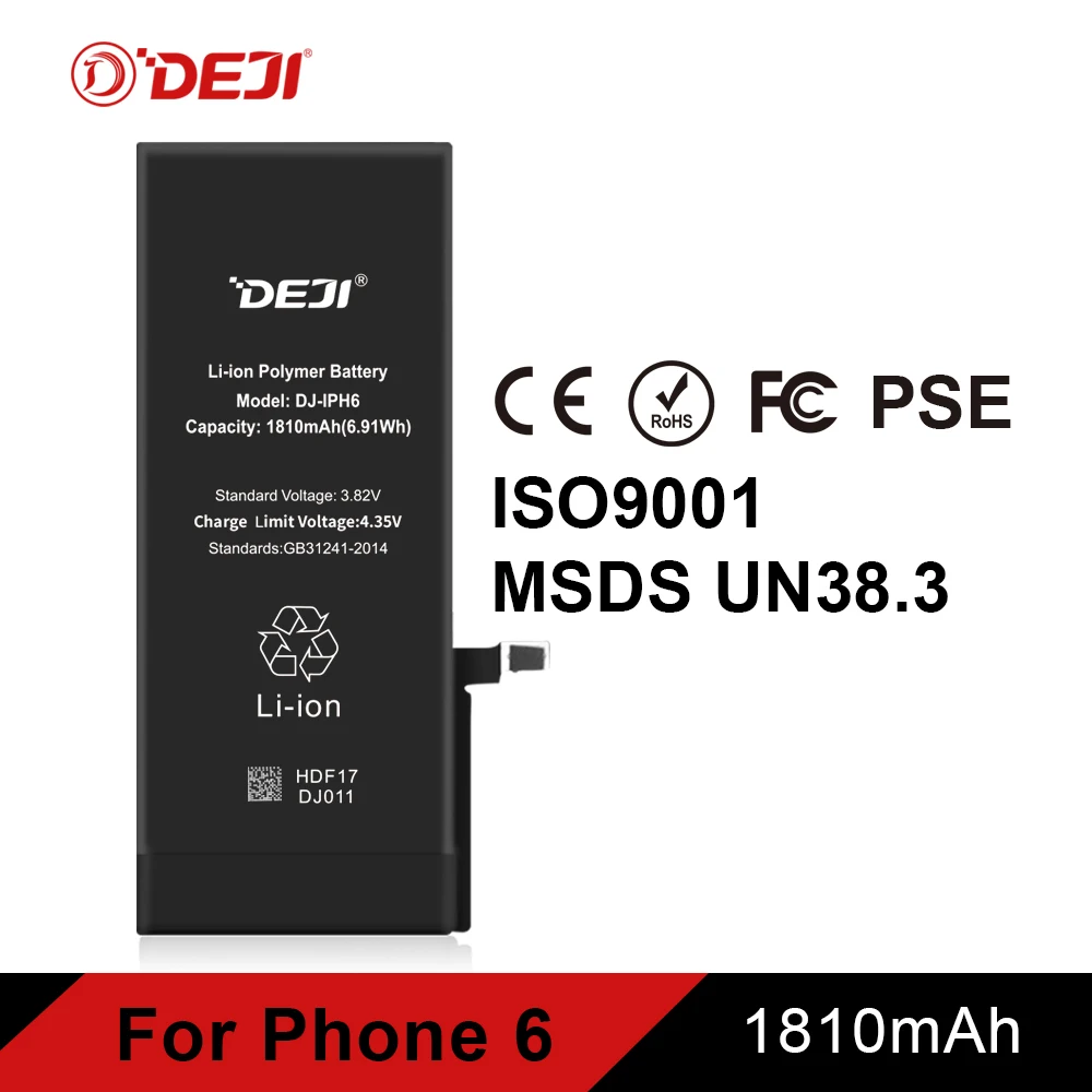 

Deji Factory price OEM original replacement battery for phone 6 smartphone battery