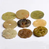 

Carved Stone Charms Jade Pendant for Jewelry Making Rare Jade