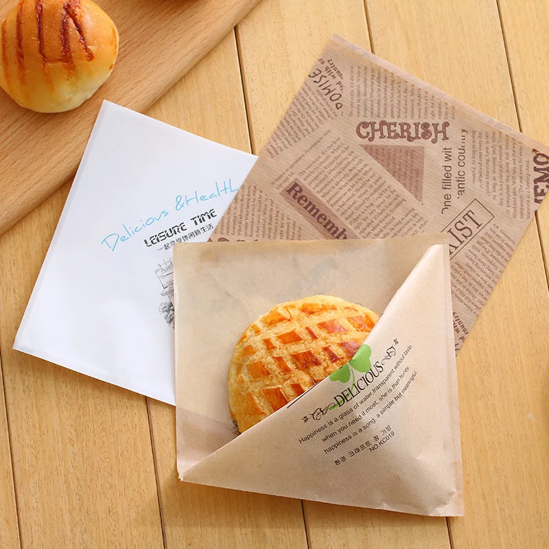 Kraft paper pockets for burger/fried food packaging