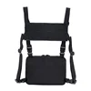 Black Solid Color Cycling Outdoor Leisure Sports Chest Bag Multi-Functional Tactical Mountaineering Running Carrying Chest Bag