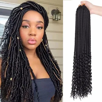 Aisi Hair Synthetic Afro Curly Long Dreadlocks Braid Hair Extension For Women Cheap Crochet Braid Hair Buy Long Braid Hair Extensions Afro Curly
