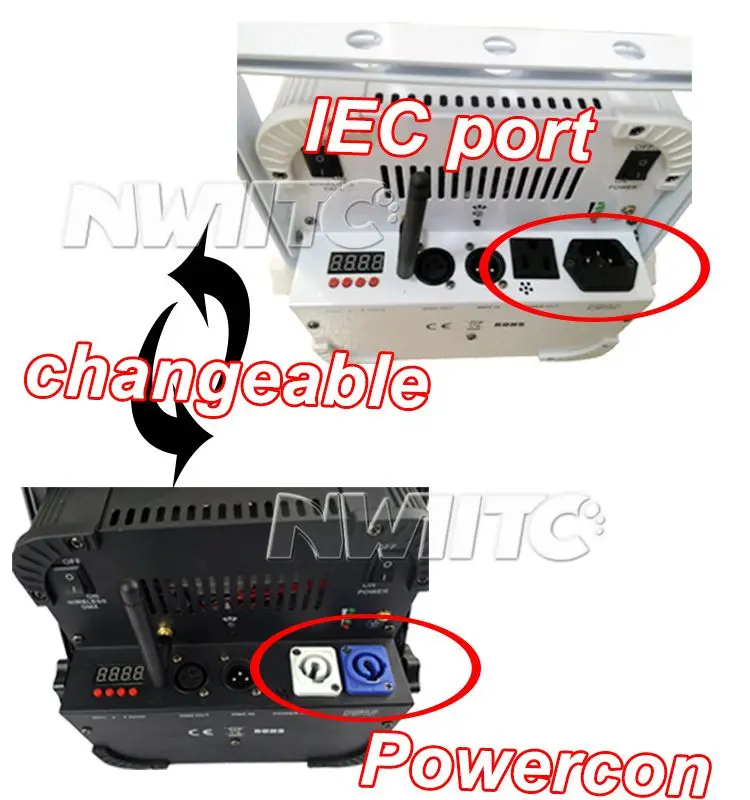 L-114 Wash Lighting 9x18w 6in1 Flat Dmx Wireless Battery Powered Led Par Stage Lights