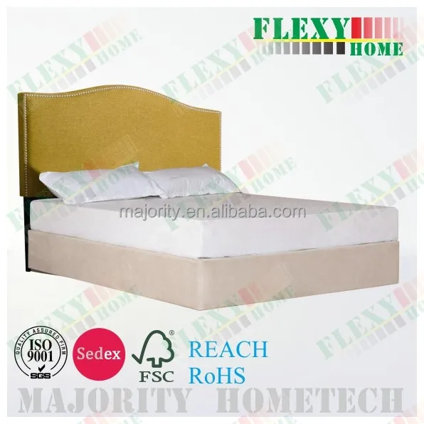 
2017 Latest furniture bedroom design faux leather storage ottoman bed 