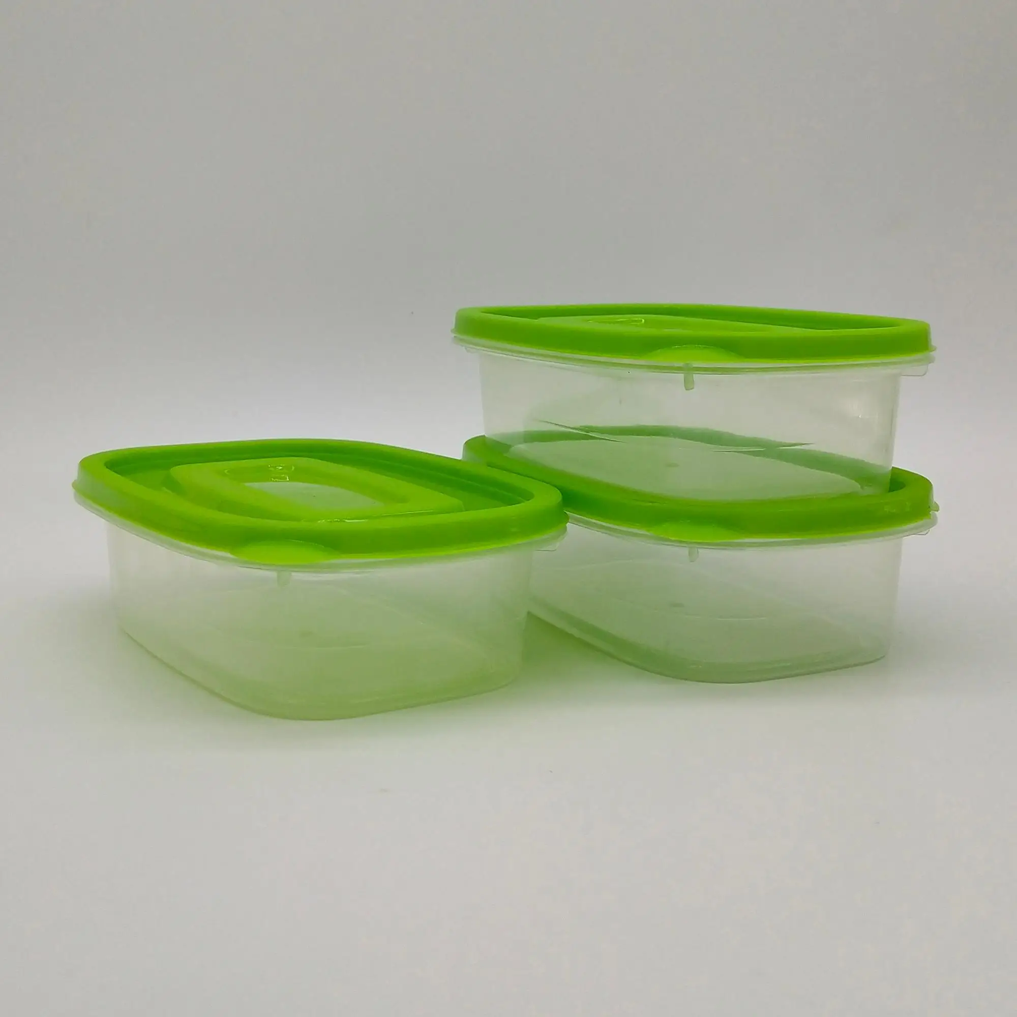 qm 批发 3 件小尺寸一次性便宜塑料保鲜片最佳销售便携式食品容器塑料