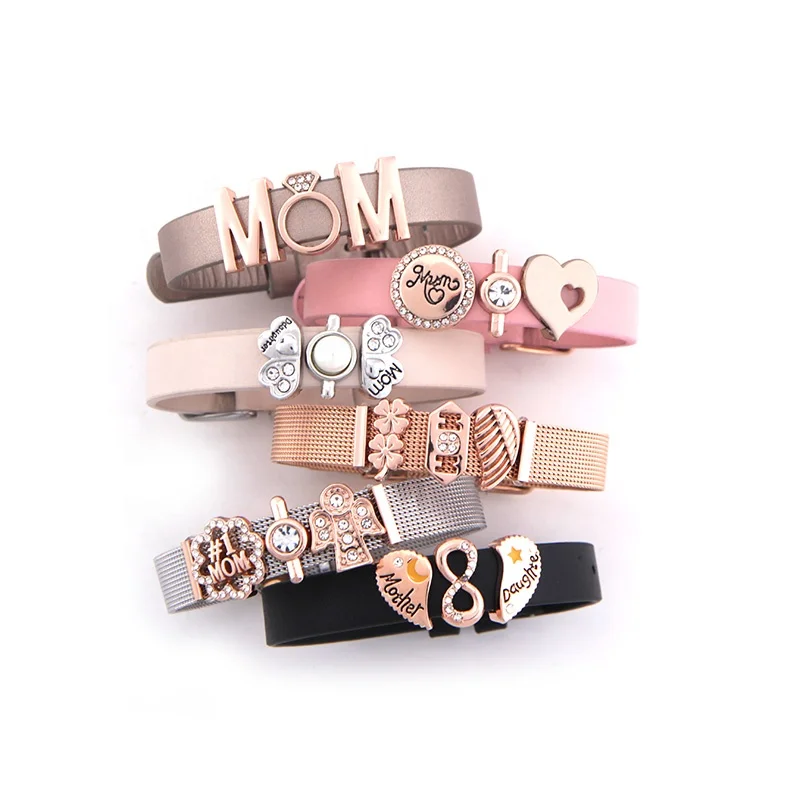 

New arrivals Mother's Day gifts mother and daughter DIY slider beads matching bracelets for women