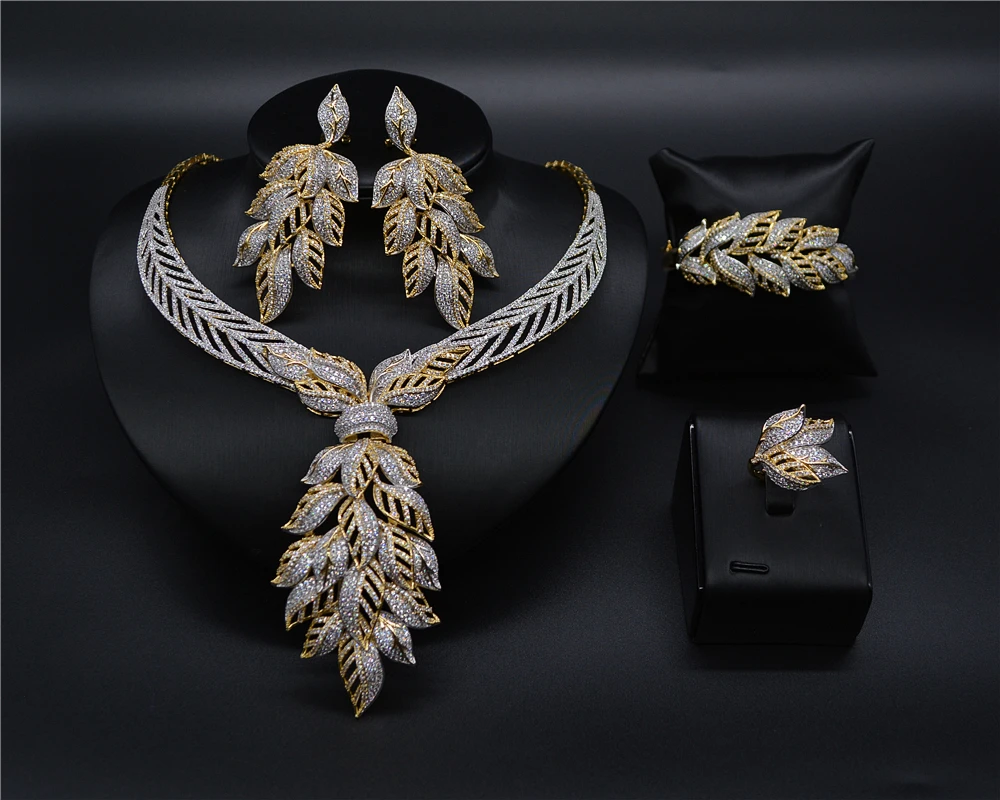 

Talk Bride Women Nigerian Luxury Jewelry Set Wedding Naija Bride