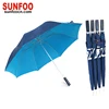 Two tone color twin layer aluminum golf umbrella