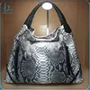 Luxury premium craftsmenship large genuine exotic real python skin leather handbag hobo bag