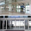 GS-601 Airport Automatic glass sensor Sliding Door with break out function