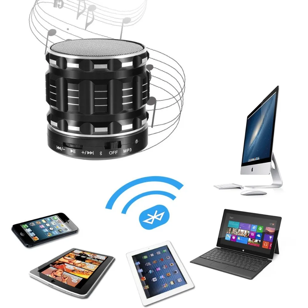 2017 hot products gadget Portable Mini Bluetooth Speakers with Fm Radio Hands-free Calls Support TF Card - ANKUX.COM