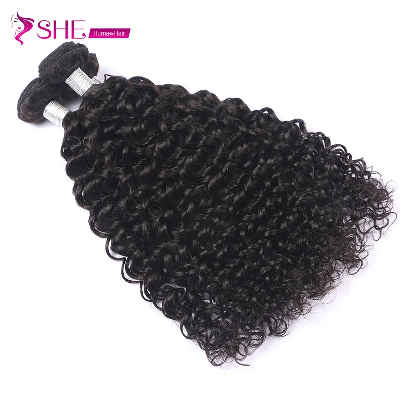 

China wholesale natural color 8-32inch no tangle no shedding soft virgin indian deep curly hair bundles