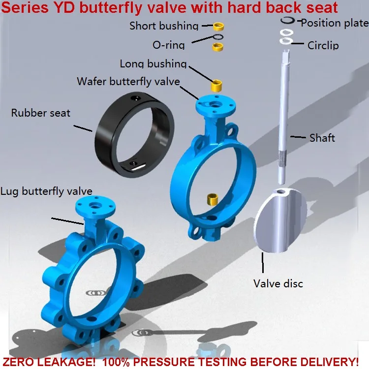 Dn150 Universal Wafer Butterfly Valve With Hand Lever - Buy Butterfly