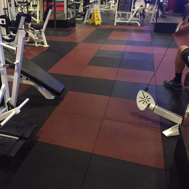 Gym Interlocking Rubber Tiles Flooring Rolls Sports Gym Interlocking Rubber Tiles