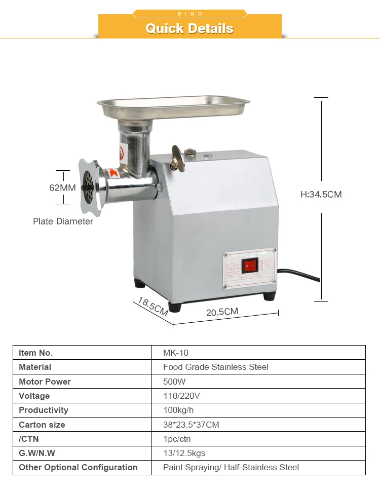 Mk-10 Mince Meat Machine Electric Meat Grinder - Buy Mince Meat Machine ...