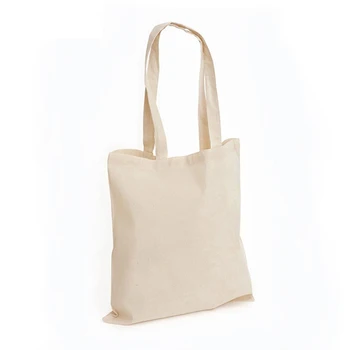 Large Plain Blank White Custom Cotton Fabric Canvas Shopping Tote Bag Reusable - Buy Canvas Tote ...
