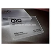 250GSM clear frosted plastic Business transparent card with a picture