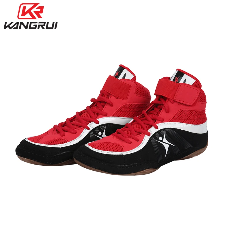 

2019 new style leather Wrestling shoes for sports, Black