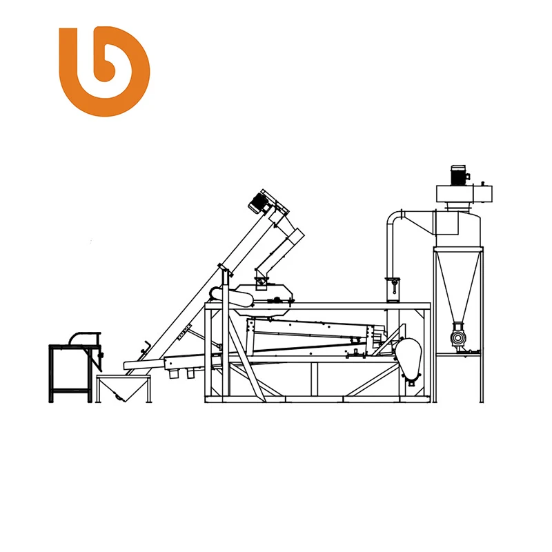 
Pumpkin seeds shelling hulling veneer peeling machine 