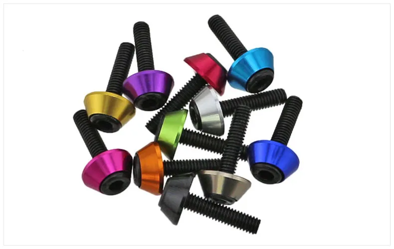 Alloy Aluminium Nylon Countersunk Washer M2 M2.5 M3 M4 M5 Multicolor