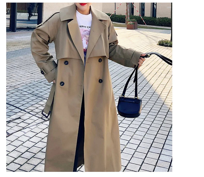 

TR25 Stylish Ladies lemon military green buttons trench coats women
