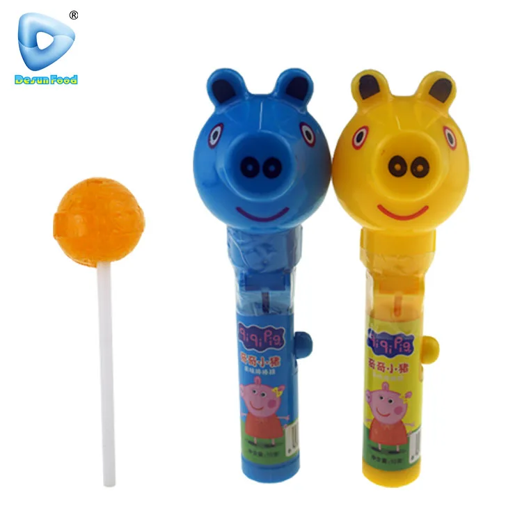 High quality piggy shape toy lollipop candy