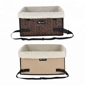 Image of Easy folding dog car basket pet travel booster seat for sale
