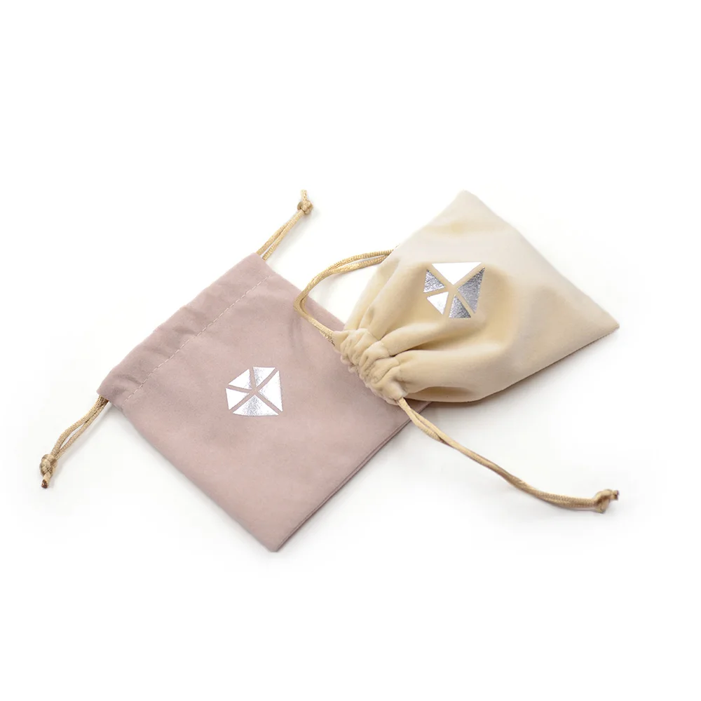 

Two-Side Small Jewellery Gift Drawstring Pouch Bag, Red, black, white, brown, blue,etc