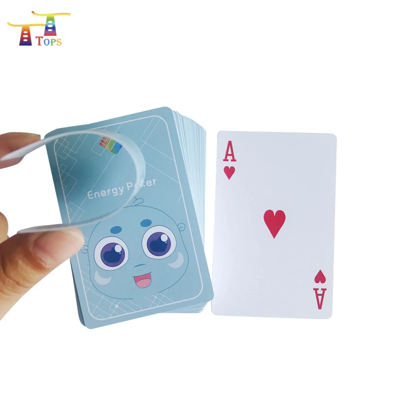 hot sell advertising business custom plastic100% plastic poker jumbo index playing card