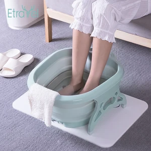 Image of Wholesale Cheap High Quality Plastic Portable Foot Spa Basin Foldable foot massage basin