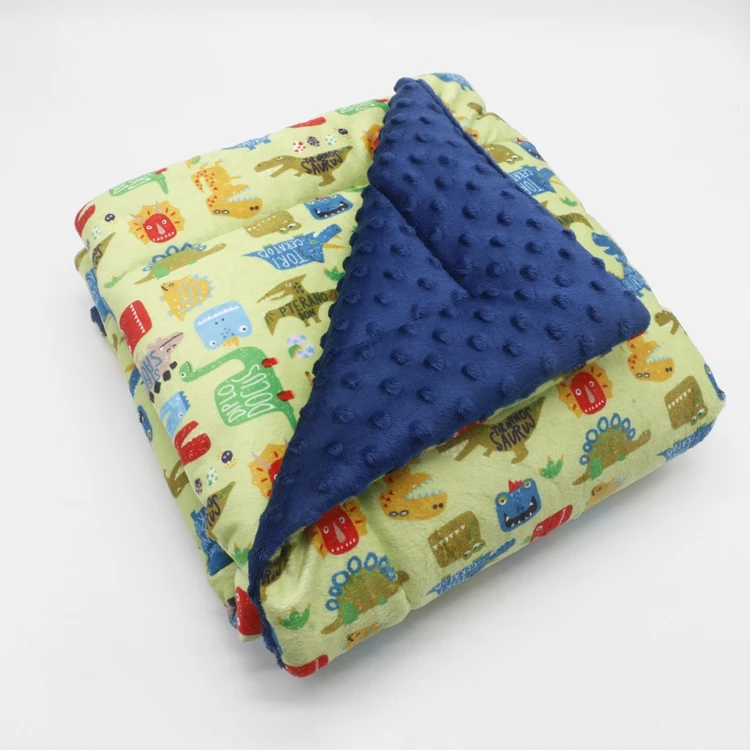 Custom Size And Design Luxury Soft Minky Material Padded Baby