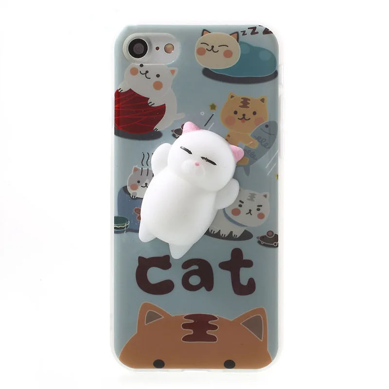 

Fashion 3D Cute Cartoon Soft Lazy Cat Phone Cases For Apple iphone 6 6s 6plus 7 7Plus Case Fundas Soft TPU Back Cover Coque, 4 patterns;like web site shown