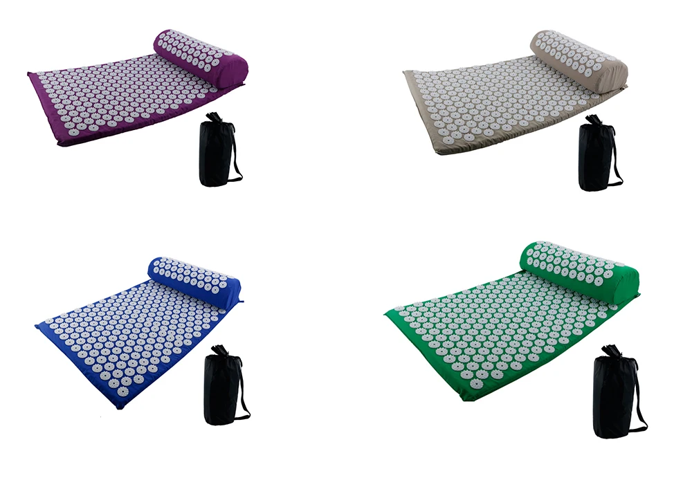 Timecreate High Quality Acupressure Massage Shakti Mat Best Back Pain Relief Acupressure Mat And Pillow Set