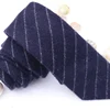 Wholesale Knitted fleece skinny necktie for men with bow tie set custom school ties