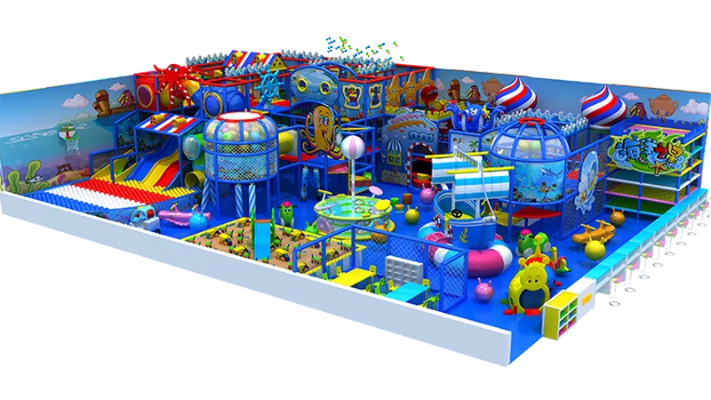 ocean theme indoor playground children plastic indoor playground