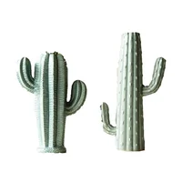 

[milu]Ceramic vase of cactus vintage green Flower arranger Home decora Succulent plants set