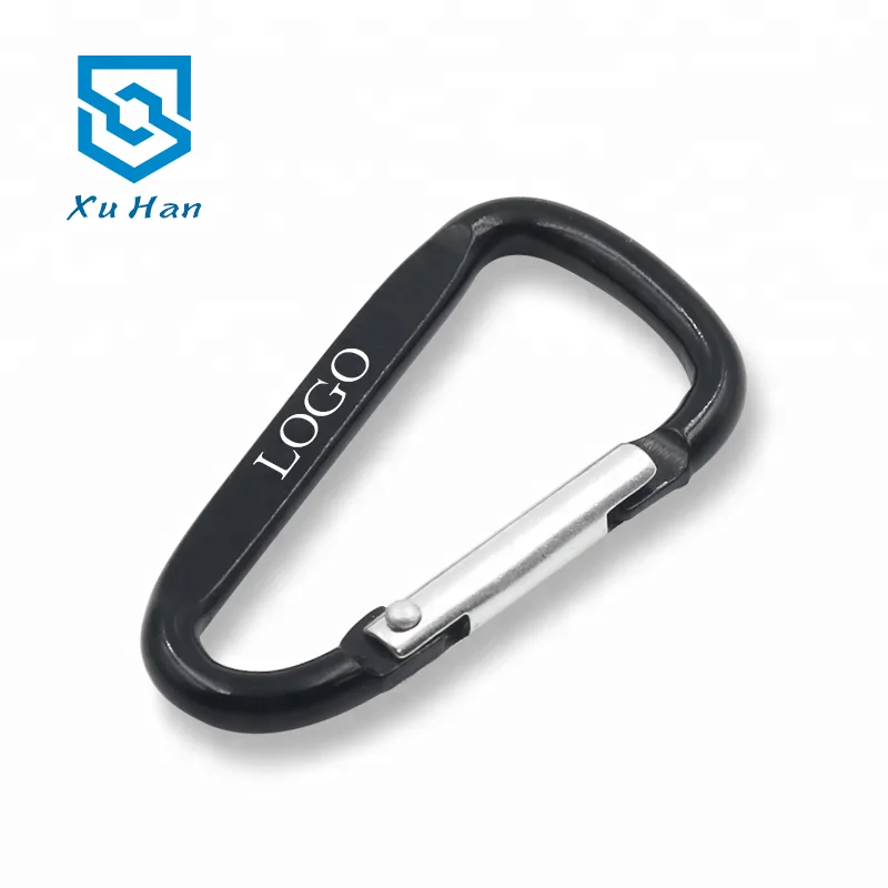 

Factory direct sales, high quality metal aluminum alloy hanging carabiner, Black / silver / gold / blue / purple / big red / green