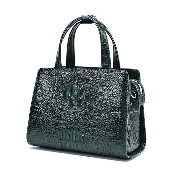 New arrival fashion design top quality exotic genuine crocodile leather handbag